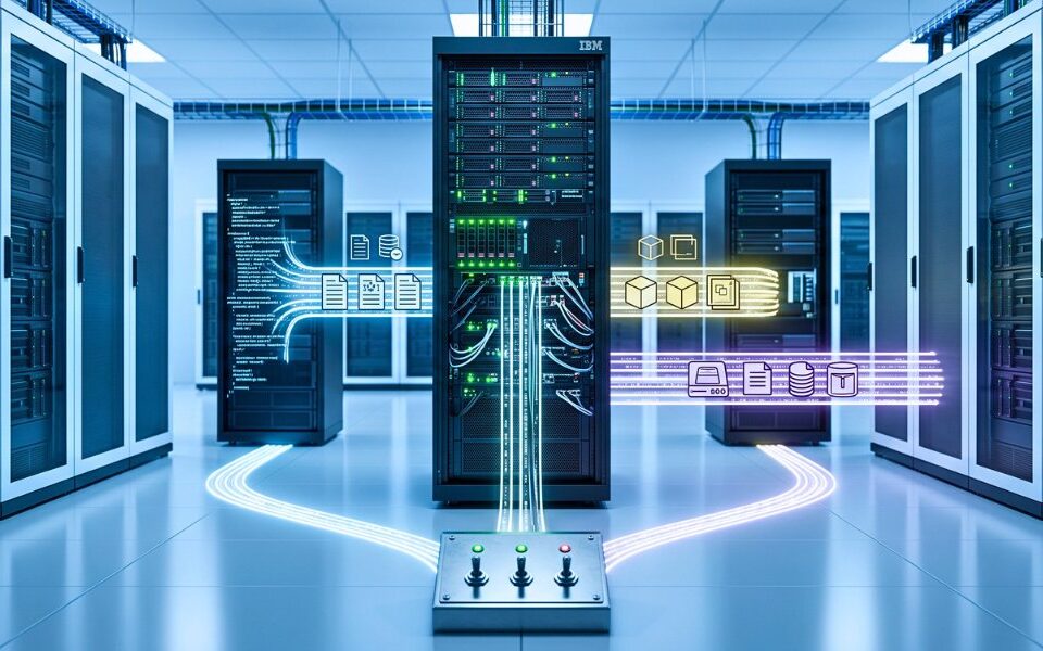 Illustration of servers, representing the three paths for IBM i HA Architecture.