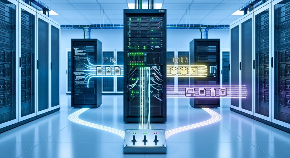Illustration of servers, representing the three paths for IBM i HA Architecture.